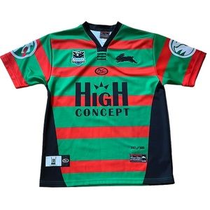 NRL TELSTRA PREMIERSHIP SOUTH SYDNEY RABBITOHS LIMITED EDITION RUGBY JERSEY SZ M